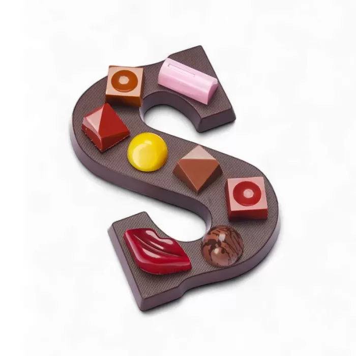 Bonbonletter pure chocolade